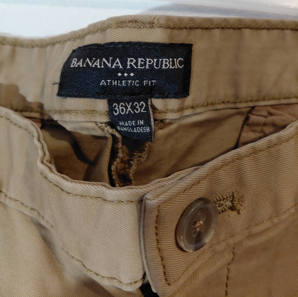 Banana Republic Athletic Fit Khaki Pants - Picture 2 of 8